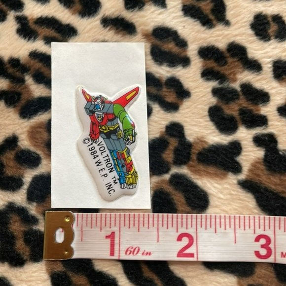 1984 VOLTRON Lion Force Vintage Puffy Sticker Cartoon Anime Robot 80s WEP Toy - Picture 6 of 17